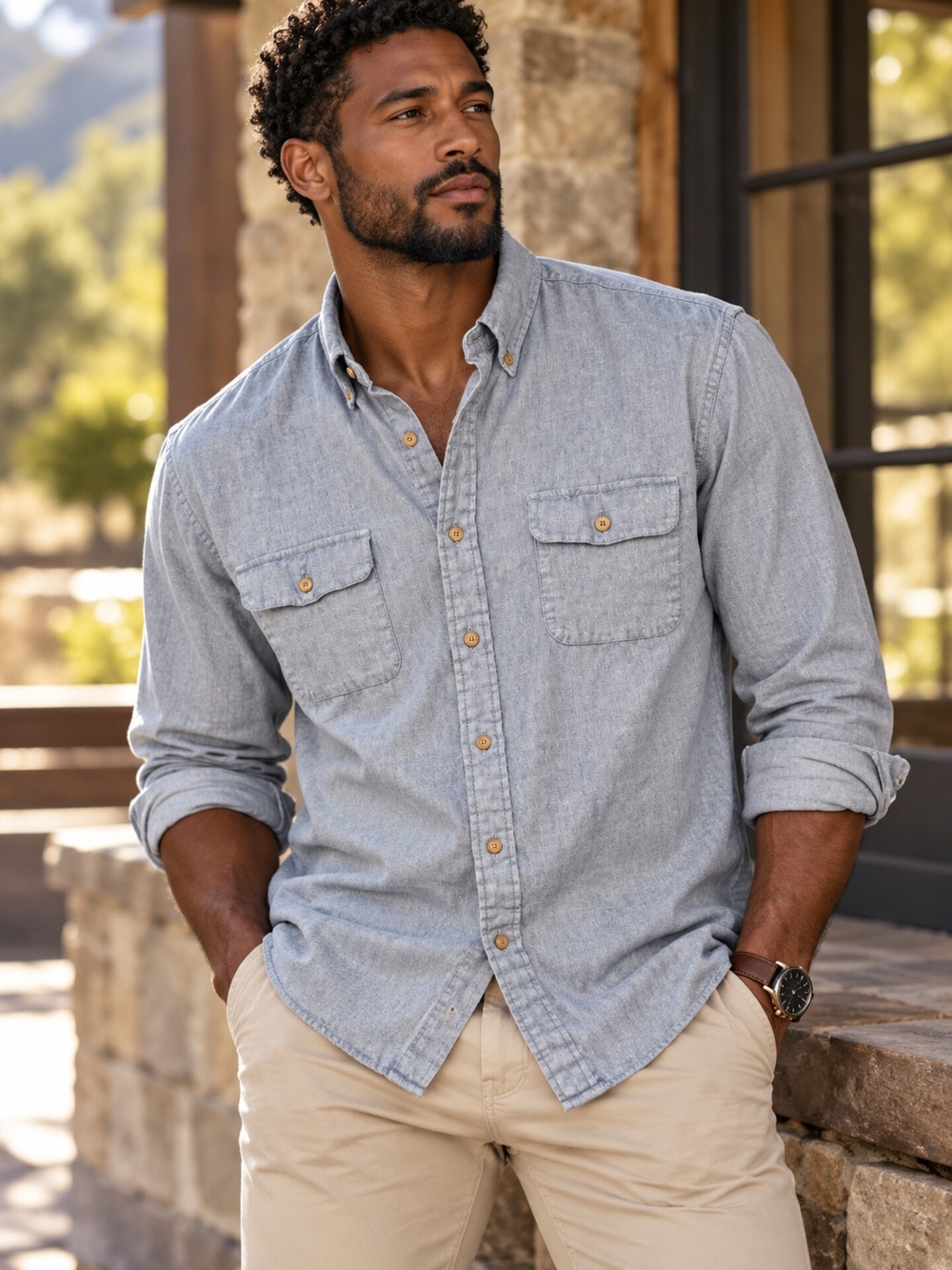 Southern Tide Light Blue Button-Down Casual Shirt